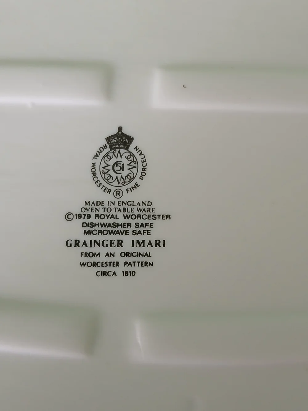 Royal Worcester White Covered Casserole with Orange Floral & Purple Vine Motif